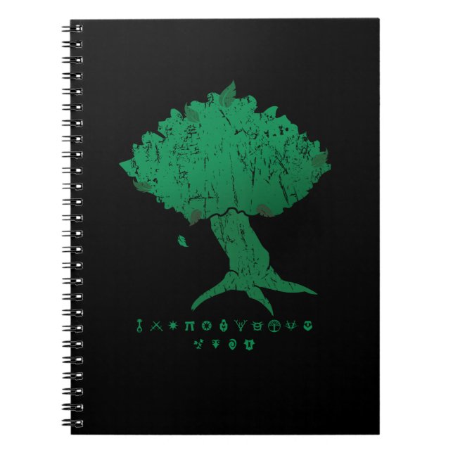 Árbol de DAoC Hibernia y cuaderno de los emblemas (Frente)