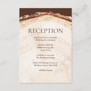 Árbol de diseño de madera suena recepción de boda 