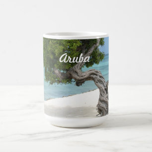 Árbol de Divi Divi en la taza de Aruba