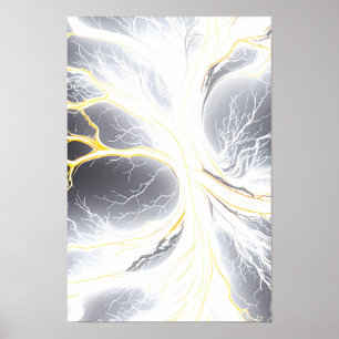 Arbol de energía brillante arte abstracto