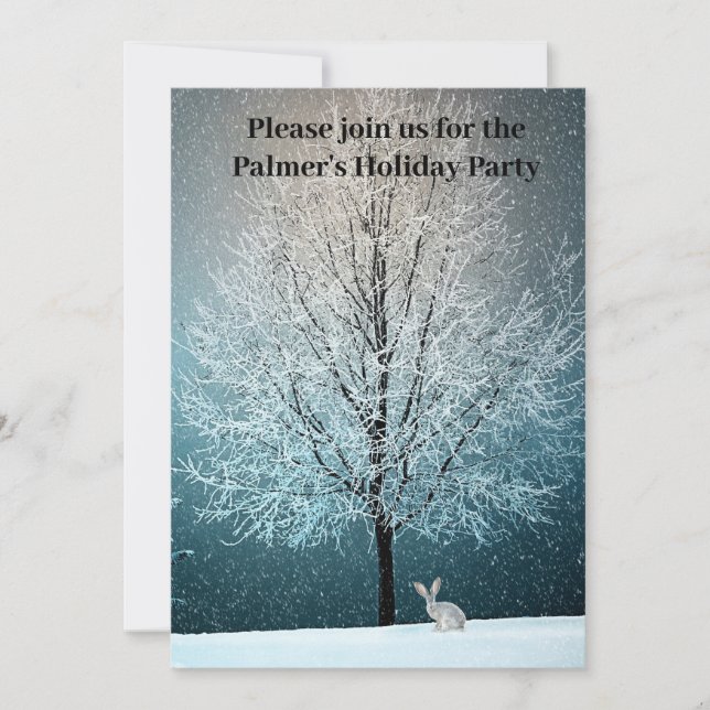 Árbol de escarcha por invitación de la noche (Anverso)