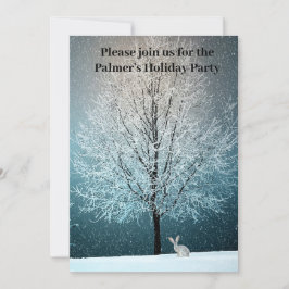 Árbol de escarcha por invitación de la noche