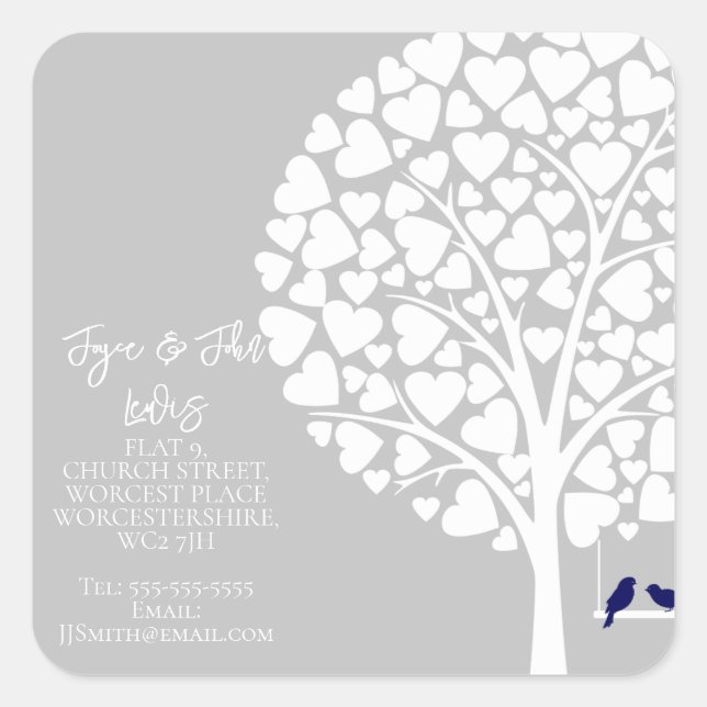 Árbol de familia de Pegatinas de cambio de direcci (Anverso)