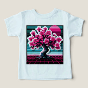 Árbol de flor de cerezo Synthwave 803