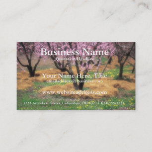 Árbol de flores de cerezo - Tarjetas de visita