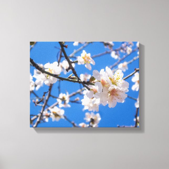Árbol de Flores en lienzo (Anverso)