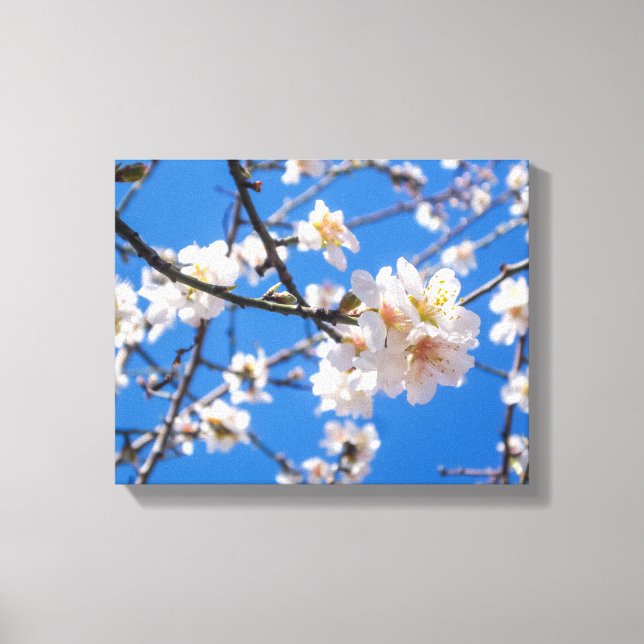 Árbol de Flores en lienzo (Anverso)