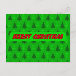 Árbol de golf de disco y tarjeta de Navidades de c