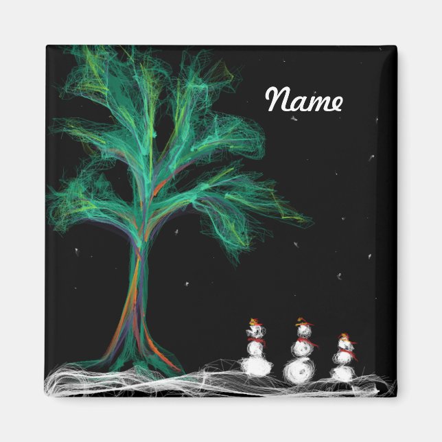 Árbol de imanes + mujeres (Frente)