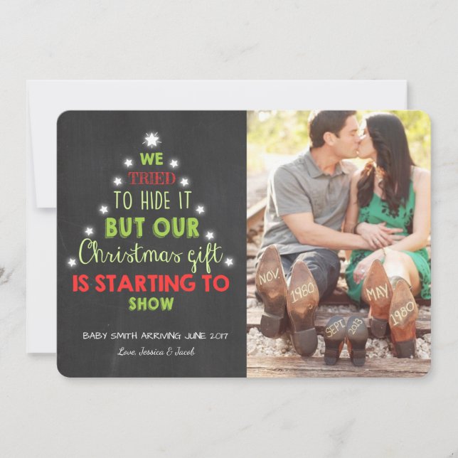 Árbol de invitación de ultrasonido de embarazo de  (Anverso)