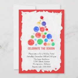 Árbol de invitaciones para fiestas navideñas de na