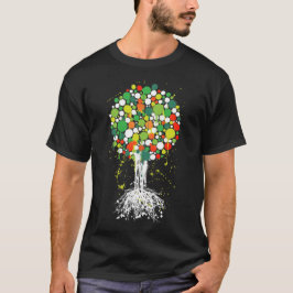 Árbol de la camiseta del verde de la vida