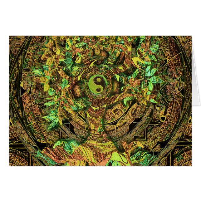 Árbol de la danza de la mandala de la vida (Anverso (Horizontal))
