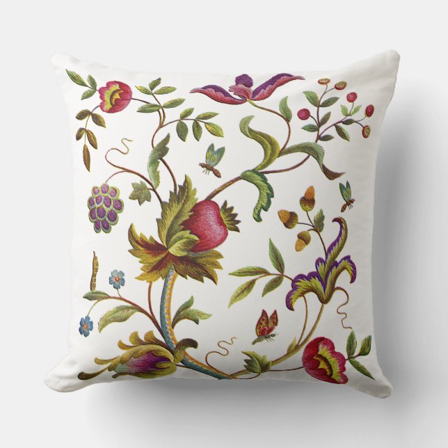 Árbol de la falsa almohada jacobea del bordado de (Anverso)