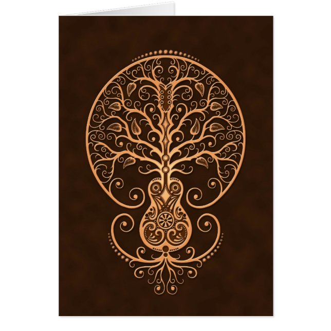 Árbol de la guitarra de Brown de la vida (Frente)