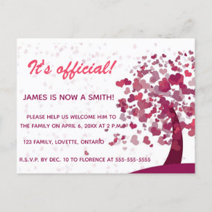 Árbol de la invitación de la celebración de la