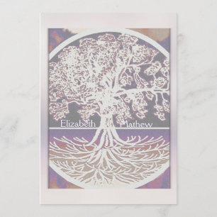 Árbol de la invitación el de la boda de la vida