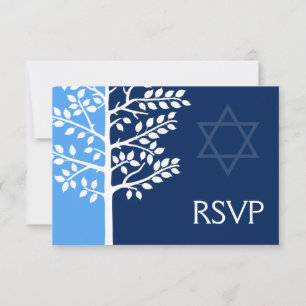 Árbol de la Marina Azul Bar Mitzvah RSVP