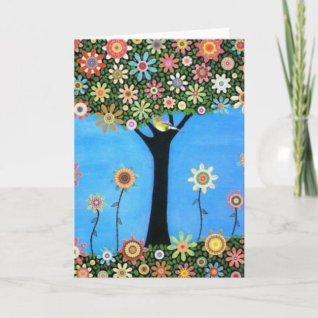 Árbol de la tarjeta de la belleza (Anverso)