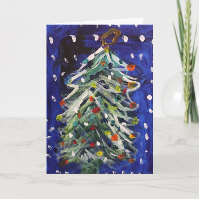 Árbol de la tarjeta de Navidad (Anverso)