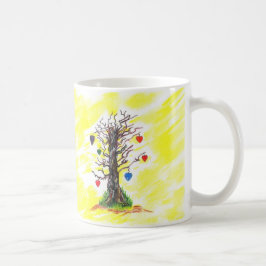 Árbol de la taza del amarillo del amor