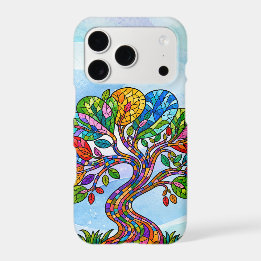 Árbol de la Vida con patrón azul