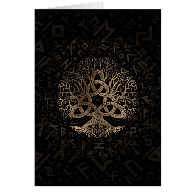 Árbol de la vida con Triquetra en el modelo de (Frente)