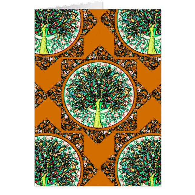 Árbol de la vida modelado naranja (Frente)