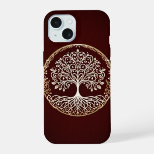Árbol de la Vida Rústico Rojo Oscuro Celta