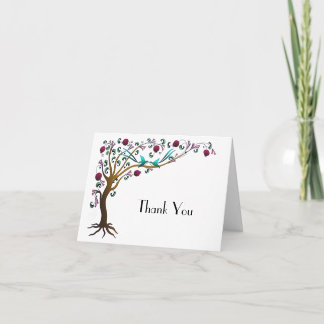 árbol de la vida - Tarjeta de agradecimiento (Anverso)