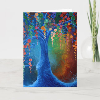 Árbol de la vida, tarjeta de felicitación en