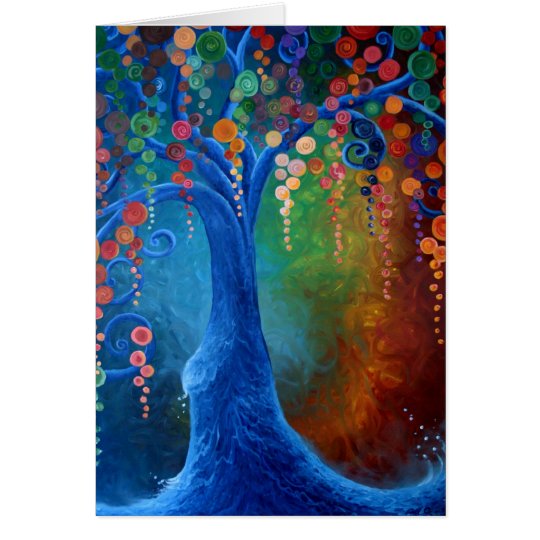 Árbol de la vida, tarjeta de felicitación en