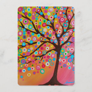 Árbol de las invitaciones de Mitzvah del palo de