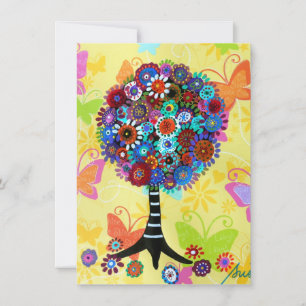 Árbol de las invitaciones de Mitzvah del palo de