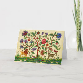 Árbol de las tarjetas en blanco del ~ de la vida