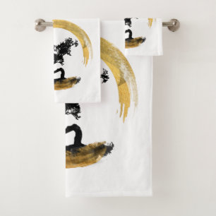 Árbol de los bonsais. Zen Enso Circl. Caligrafía