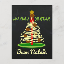 Árbol de los espaguetis de Buon Natale del navidad