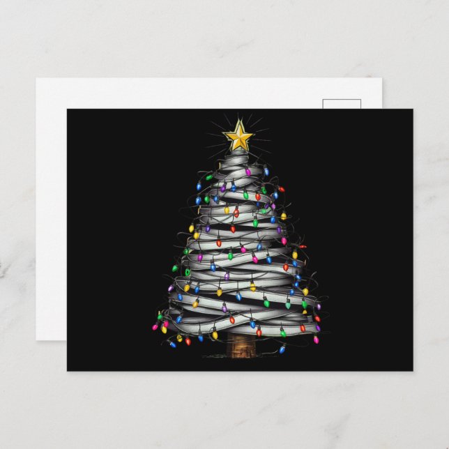 Árbol de luces de Navidad festivos  (Anverso / Reverso)