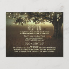 árbol de luces recepción de boda rústica