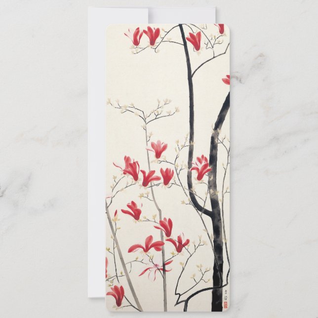 Árbol de Magnolia por Kobayashi Kokei, Naturaleza  (Anverso)