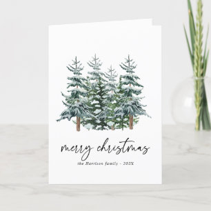 Árbol de Navidad acuarela moderna no foto