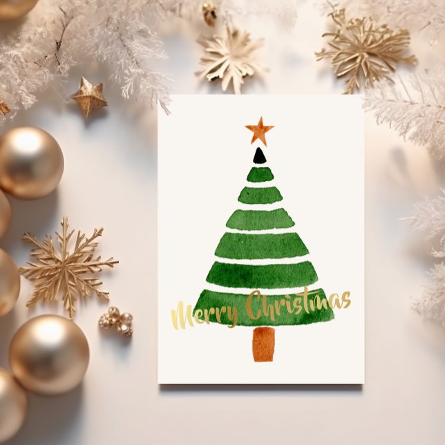 Árbol de Navidad acuarela simple (Subido por el creador)