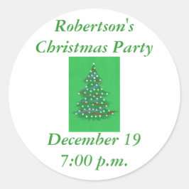 Árbol de Navidad, ahorre a los pegatinas fiestas d