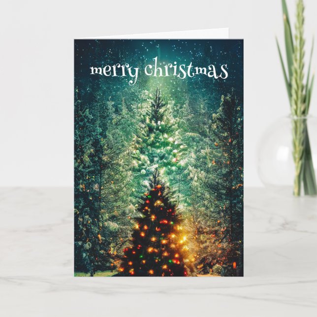 Árbol de Navidad alegre (Anverso)