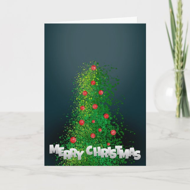 Árbol de Navidad alegre (Anverso)