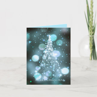 Árbol de Navidad alegre con Bokeh brillante