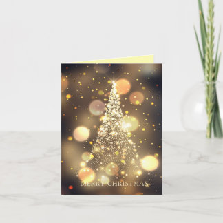 Árbol de Navidad alegre con Bokeh brillante