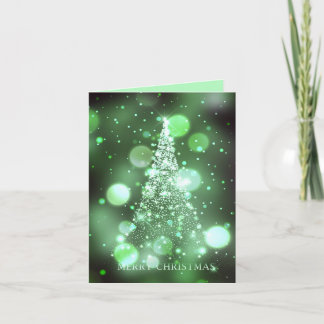 Árbol de Navidad alegre con Bokeh brillante