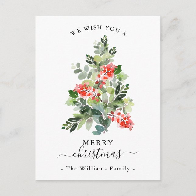 Árbol de Navidad alegre y rojo Berries (Anverso)