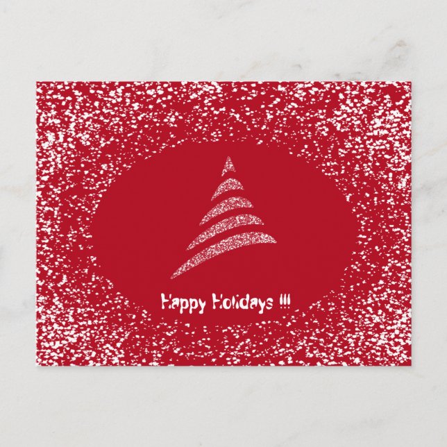 Árbol de Navidad Amiable Monocromo Artístico (Anverso)